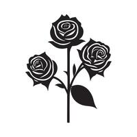 Blumen schwarz und Weiß eben Design Linie Kunst. Weiß Hintergrund. vektor