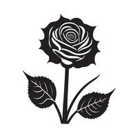 Blumen schwarz und Weiß eben Design Linie Kunst. Weiß Hintergrund. vektor