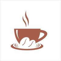 kaffe logotyp mall illustration design vektor