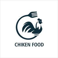 mat kyckling logotyp mall illustration design vektor