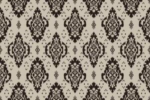 Ikat Stammes- indisch nahtlos Muster. ethnisch aztekisch Stoff Teppich Mandala Ornament einheimisch Boho Chevron textil.geometrisch afrikanisch amerikanisch orientalisch traditionell Illustrationen. Stickerei Stil. vektor