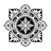 grafisk rund traditionell mandala abstrakt isolerad i vit background.boho indisk form.etnisk orientalisk stil. vektor