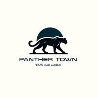 panter logotyp mall. panter logotyp design begrepp vektor