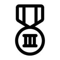 einfach Bronze- Medaille Symbol. das Symbol können Sein benutzt zum Webseiten, drucken Vorlagen, Präsentation Vorlagen, Illustrationen, usw vektor