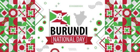 burundi flagga abstrakt bakgrund design mall. burundi oberoende dag baner tapet illustration. burundi baner vektor