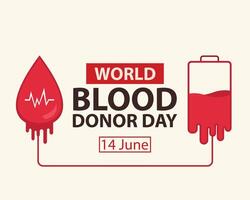 illustration grafisk av de blod väska är levererar till de riktnings släppa, perfekt för internationell dag, värld blod givare dag, fira, hälsning kort, etc. vektor