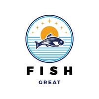 Fisch-Symbol-Logo-Design-Vorlage vektor