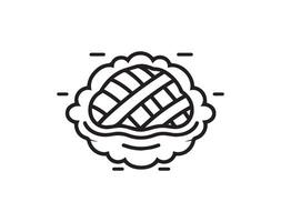 Kuchen Symbol. Bäckerei Symbol, Illustration. einfach Design. vektor