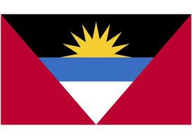 Nationalflaggen von Antigua und Barbuda vektor