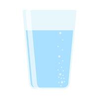 trinken Mehr Wasser. bleibe hydratisiert. Glas, Plastik frei, Null Abfall Konzept. verschiedene Flaschen, Glas, Flasche. süß modisch Illustration. Sommer- kalt trinken. vektor