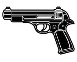 Pistole Gewehr Symbol Illustration vektor