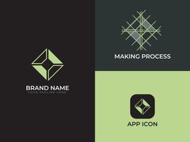 Fachmann Marke und Geschäft Logo Design vektor