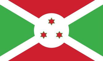 nationell flagga av burundi. burundi flagga. vektor