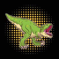 Tyrannosaurus rex Illustration zum t Hemd Design vektor