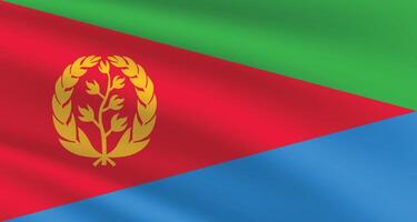 National Flagge von Eritrea. eritrea Flagge. winken eritrea Flagge. vektor