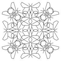 Ornament im schwarz Farbe von geometrisch zahlen von Schmetterlinge im Kombinatorik Stil auf ein Weiß Hintergrund vektor