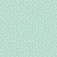 grön abstrakt geometrisk japansk överlappande cirklar rader och vågor mönster vektor