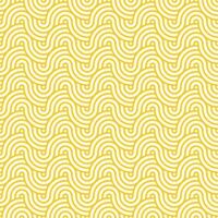 gul sömlös geometrisk japansk cirklar mönster vektor
