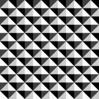 sömlös svart och vit geometrisk textur. dekorativ svartvit ändlös bakgrund, bricka polygonal mönster vektor