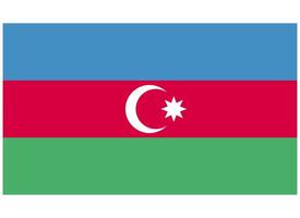 azerbajdzjans nationella flagga vektor