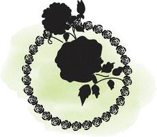 realistisch Hand gezeichnet Blumen mit leer Banner vektor