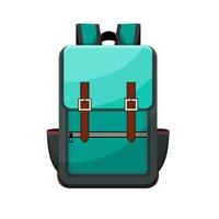 farbiger Schulrucksack. Bildung, Schulranzen, Rucksack. Kinder Schultasche Rucksack. Vektor-Illustration vektor