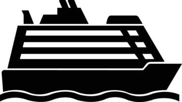 Schiff und Boot Symbol im eben Stil. Wasser Transport Symbol. Schiffe zum Reise und Transport. isoliert auf Bild zum Apps oder Webseite Clip Art Design Vorlage vektor