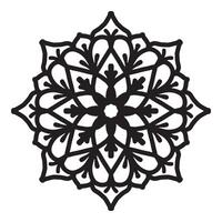 einfach Mandala mit Blumen- Dekoration Muster vektor