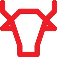 Kuh oder Stier Symbol Design vektor