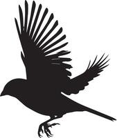 Spatz Silhouette Illustration auf Weiß Hintergrund. Spatz Logo. vektor