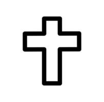 Kreuz Symbol auf ein Weiß Hintergrund vektor