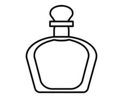 Parfüm Flaschen Symbol Linie Kunst Design vektor