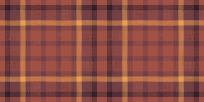 hundar mönster textil- textur, stil sömlös tartan kolla upp. bomull bakgrund pläd tyg i röd och mörk färger. vektor