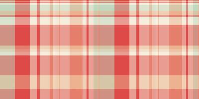 Teil Textur Plaid Stoff, Kind Muster nahtlos . Diwali Tartan prüfen Hintergrund Textil- im rot und Licht Farben. vektor