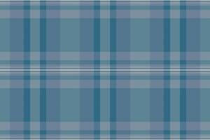 delikat textil- sömlös kolla upp, födelsedag kort bakgrund mönster. tillbaka tyg pläd tartan textur i pastell och cyan färger. vektor