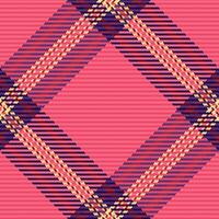 Hintergrund Plaid von nahtlos prüfen Textur mit ein Textil- Stoff Muster Schottenstoff. vektor