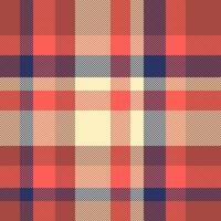 Tartan Textil- von prüfen Plaid Muster mit ein nahtlos Textur Stoff Hintergrund. vektor