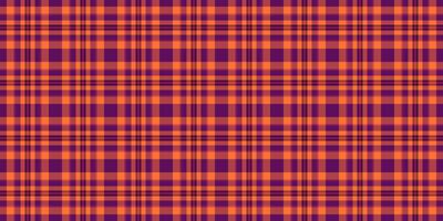 Schule Plaid Tartan nahtlos, Länge Stoff Hintergrund. Diamant prüfen Textil- Textur Muster im rot und Magenta Farben. vektor