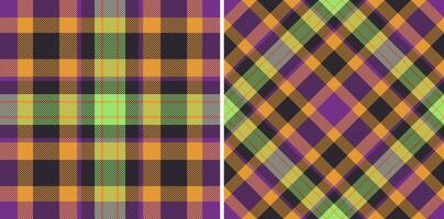 Textil- Tartan von Plaid Stoff Hintergrund mit ein Muster prüfen Textur nahtlos. vektor