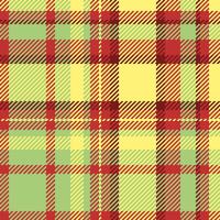 prüfen Muster von Plaid Tartan Textur mit ein Stoff Textil- Hintergrund nahtlos. vektor