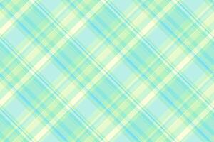 passen prüfen Plaid , dünn nahtlos Hintergrund Stoff. Vorlage Tartan Textur Muster Textil- im Licht und blaugrün Farben. vektor