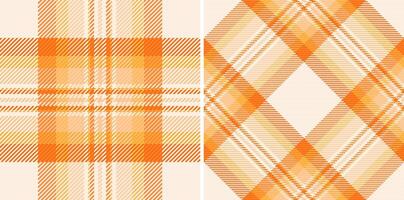 Textil- Stoff Hintergrund von prüfen Plaid Textur mit ein Tartan Muster nahtlos. vektor