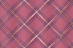 Nieder Tartan Stoff Muster, Fischgrätenmuster prüfen Textur . Schleier Textil- Hintergrund Plaid nahtlos im rot und Pastell- Farben. vektor