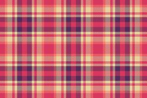 Stoff Textur Muster von Textil- nahtlos mit ein Tartan prüfen Hintergrund Plaid. vektor