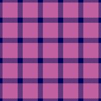 1950er Jahre Plaid Textur Schottenstoff, Bild Hintergrund Muster Textil. schick nahtlos prüfen Stoff im Blau und Rosa Farben. vektor