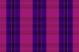 prüfen Textur Hintergrund von Muster nahtlos mit ein Textil- Tartan Plaid Stoff. vektor