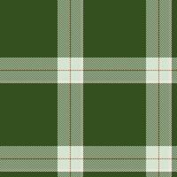 Plaid nahtlos Muster im grün. prüfen Stoff Textur. Textil- drucken. vektor