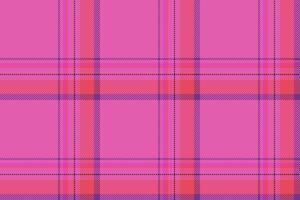 Plaid Hintergrund, prüfen nahtlos Muster im Rosa. Stoff Textur zum Textil- drucken, Verpackung Papier, Geschenk Karte oder Hintergrund. vektor