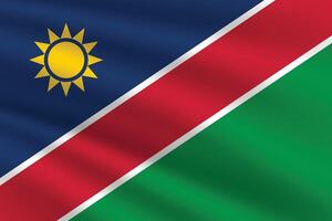 National Flagge von Namibia. Namibia Flagge. winken Namibia Flagge. vektor