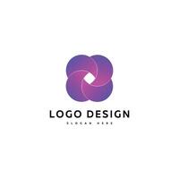 Unternehmen Logo Gradient einfach Design vektor